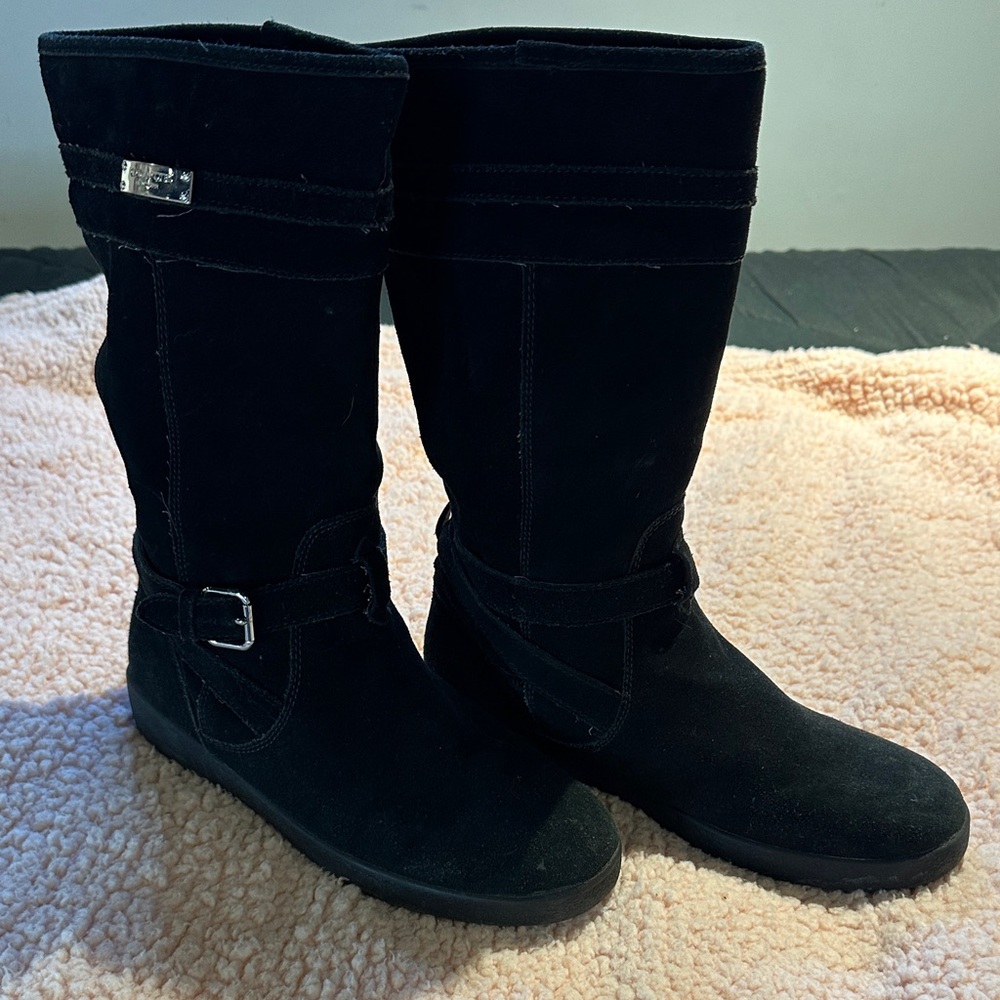 Coach Black Suede Winter Boots
